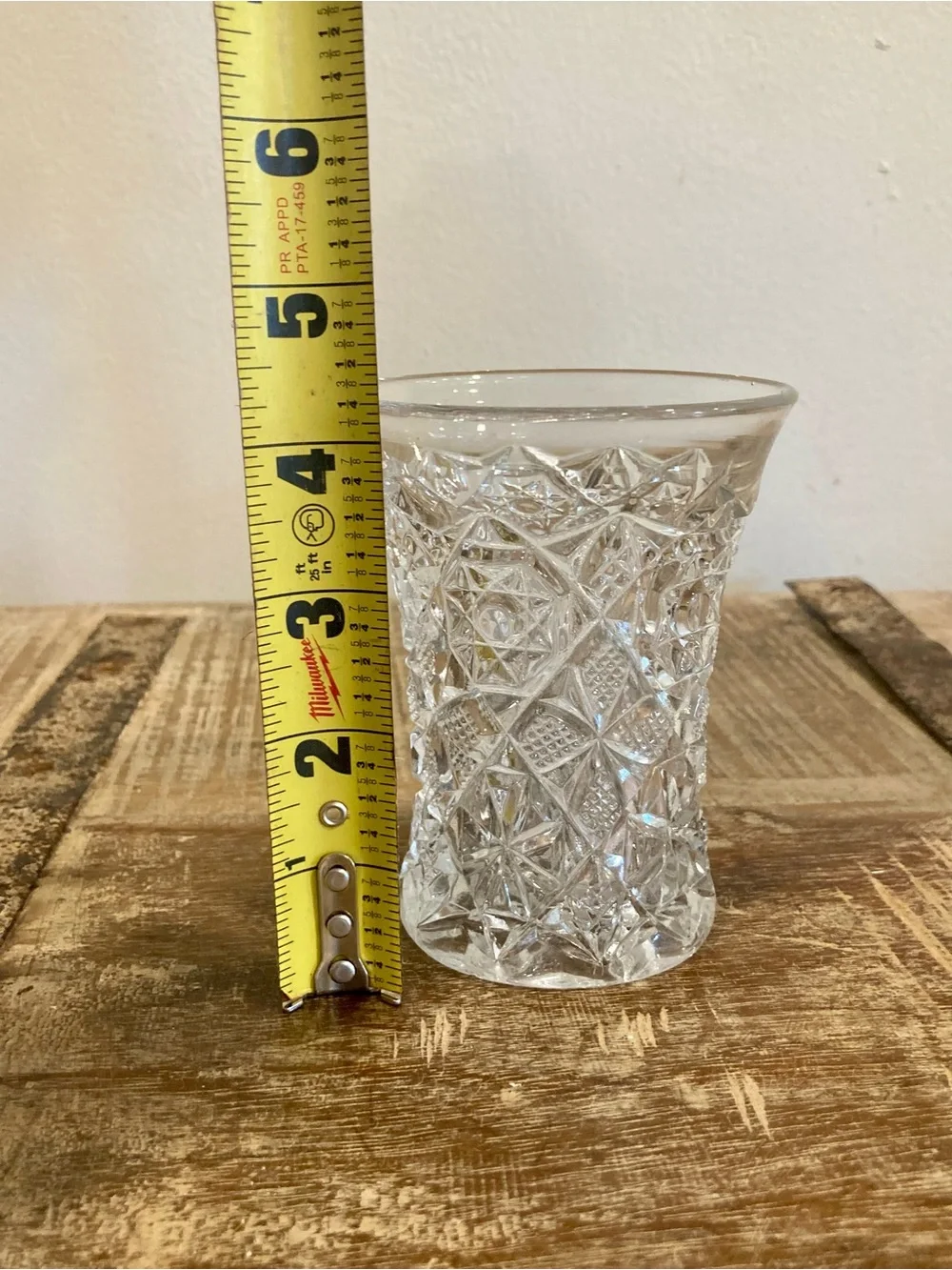 Fostoria Rosby Clear 8 Oz Flat Tumbler Flared Shape Pressed Glass